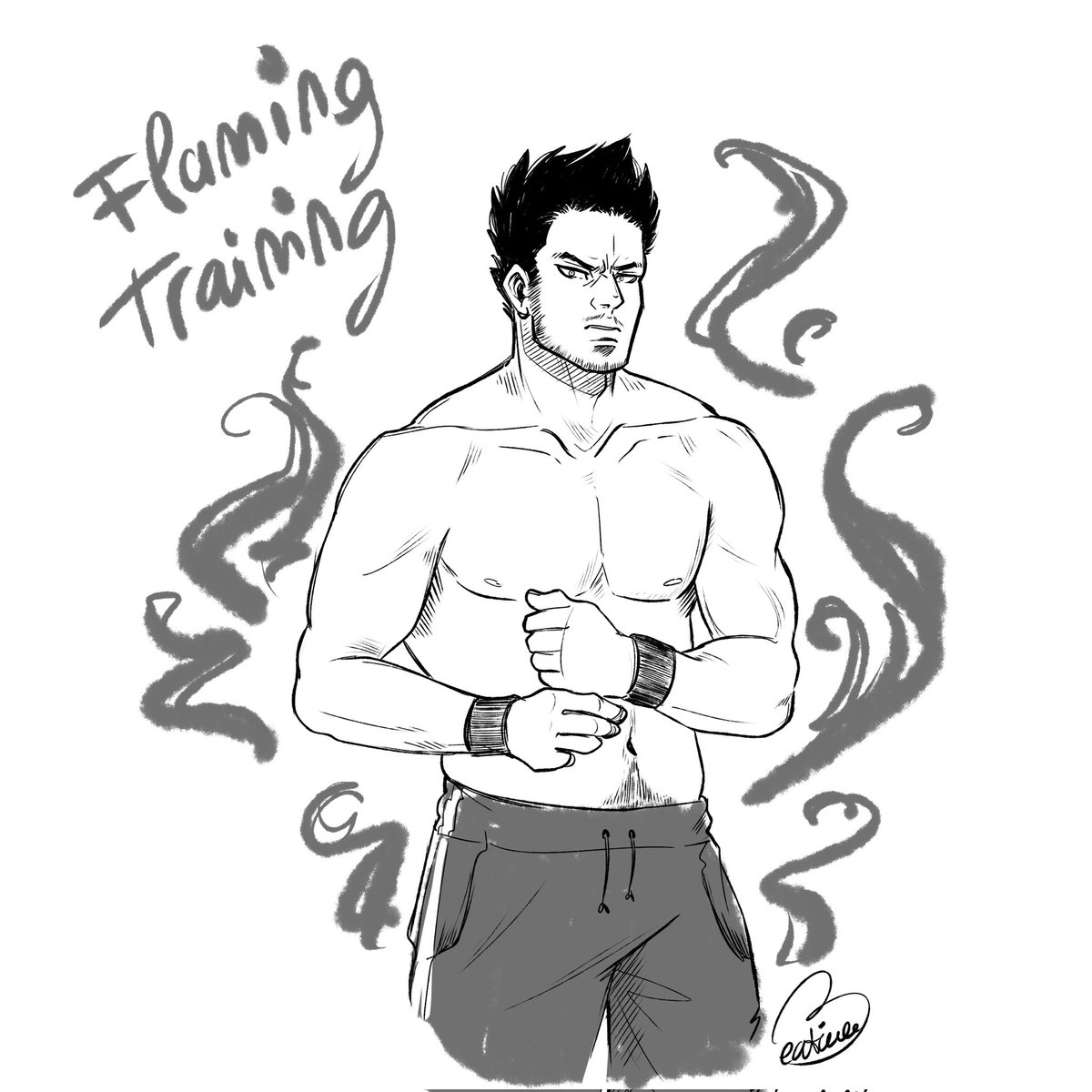 Hey_Bebolina's tweet photo. Just a quick young and spicy Endeavor. 🔥
#BokuNoHeroAcademia #Endeavor #Todoroki #hot #BNHA #MyHeroAcademia #hero https://t.co/eKPkqgOhpq