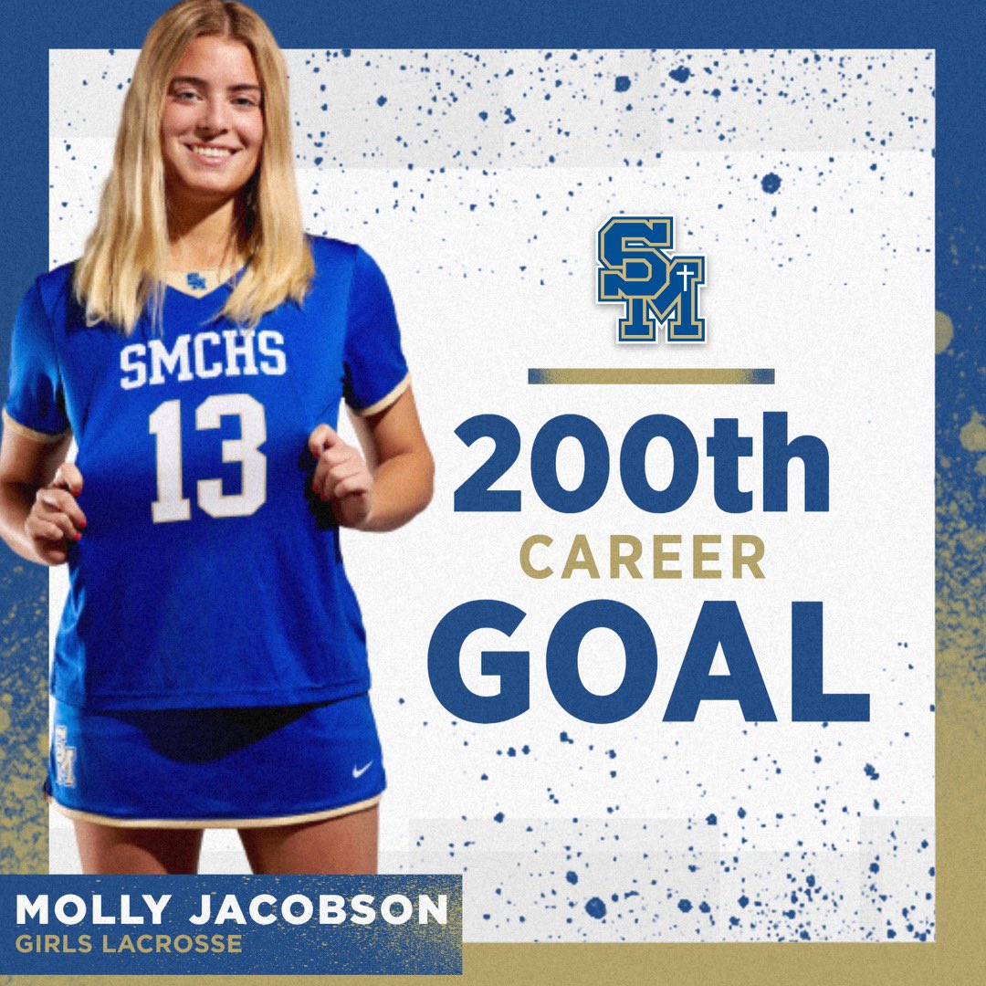 HUGE shoutout to senior captain Molly Jacobson for scoring her 200th career goal yesterday against Mira Costa‼️ A huge accomplishment for a phenomenal player👏🥍 <a href="/SMCHSAthletics/">SMCHS Athletics</a> <a href="/MaxPreps/">MaxPreps</a> <a href="/TeranRodriguez1/">Teran Rodriguez</a>
