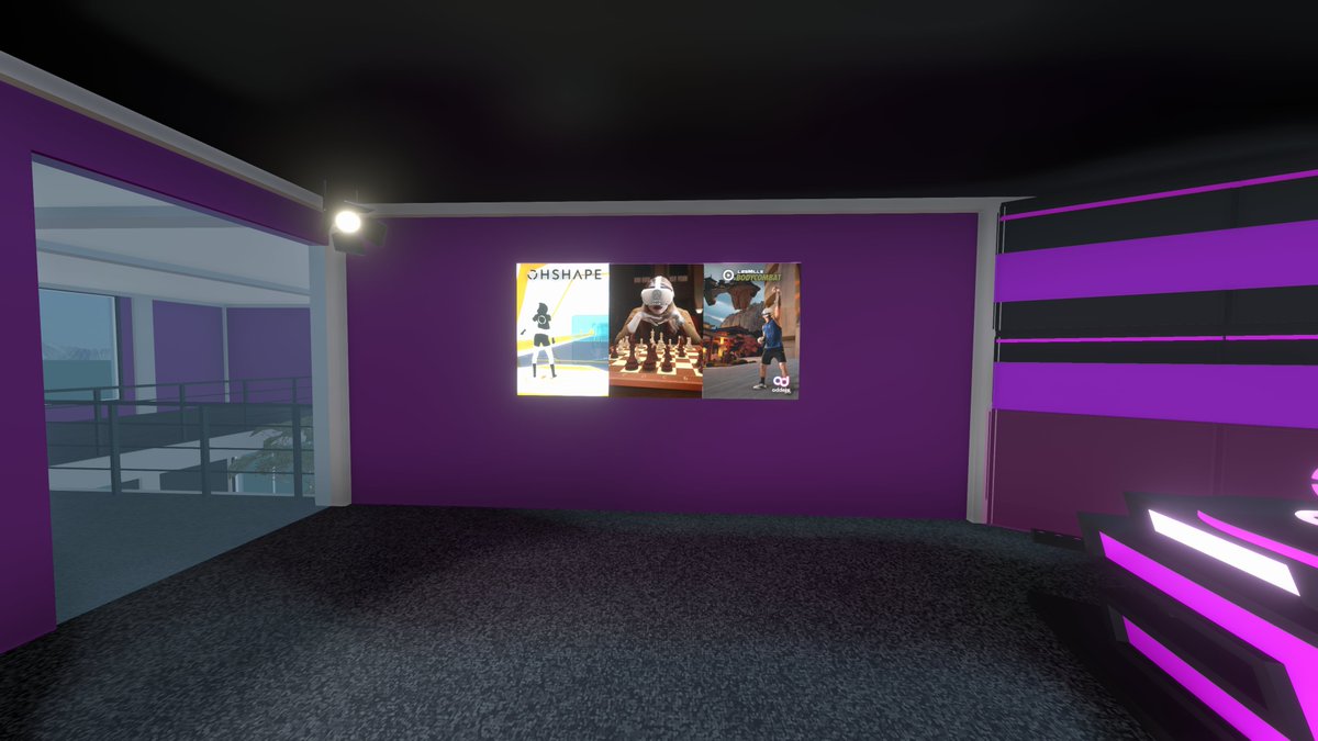 virtual_grip's tweet photo. Been creating some posters to add in the VRverse Studio to go with the partnership with @OddersLab announced yesterday. Tried to made a batch that could go together, but thinking I might still put spacing between them... but a good start I feel

#VR #NeosVR #TheVRverse https://t.co/9u4Ie2bBwm