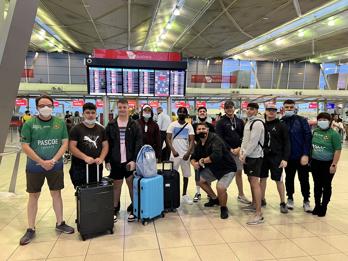 Ready to go! Students are excited.