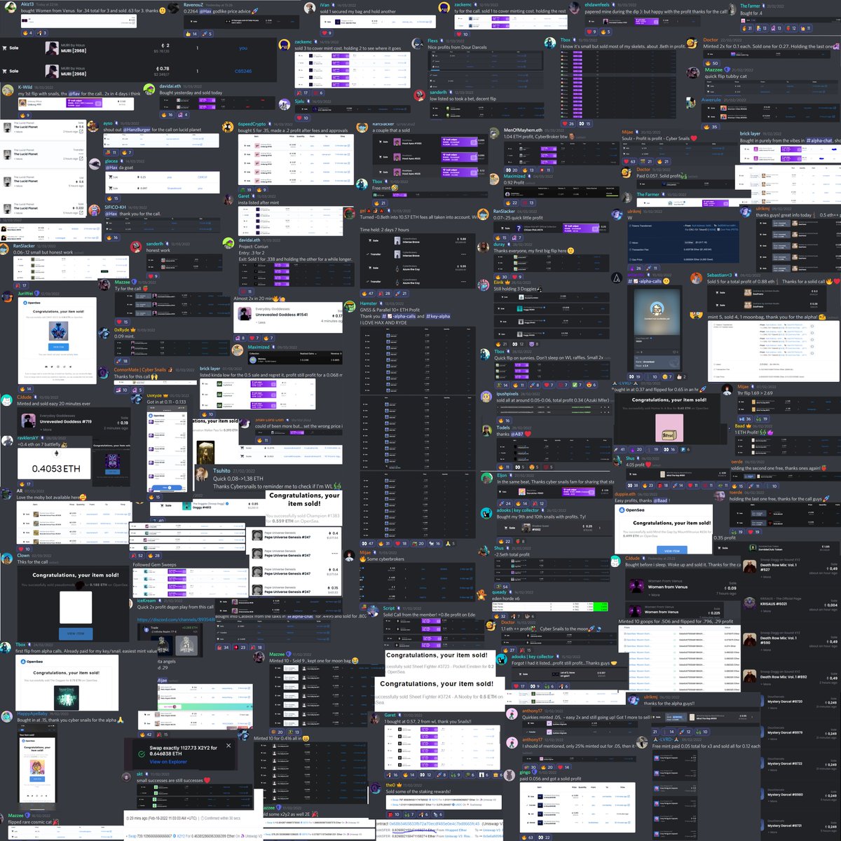 What other community than Cyber Snail holders have made 40+ ETH in just 40 days?👀 

Alpha Tools Extension up next, wouldn't want to miss out on this...