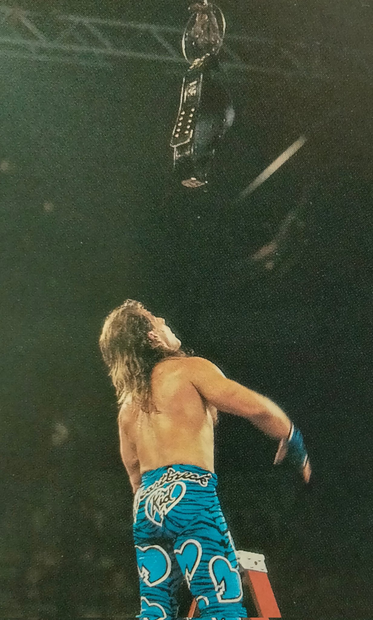 Rasslin' History 101 on Twitter "Shawn Michaels climbs up in an attempt to grab the WWF