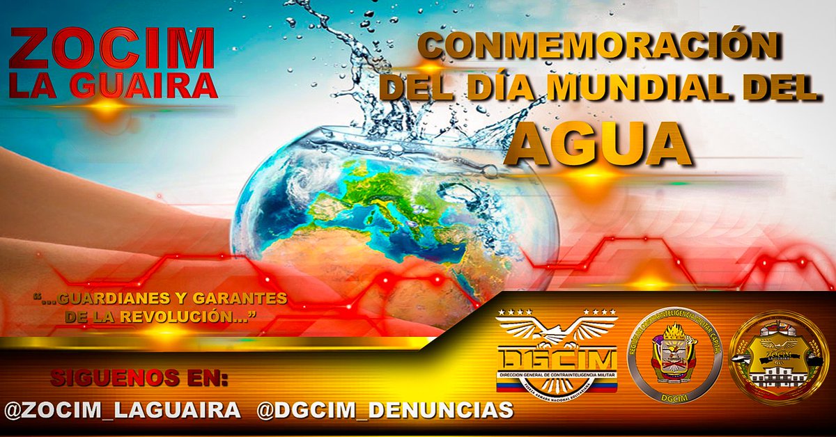 🇻🇪@ZOCIM_LAGUAIRA Conmemora el día Mundial del Agua.
#DiaMundialDelAgua #PuebloAlegreYEnPaz #ViveAVenezuela #FANBInvicta