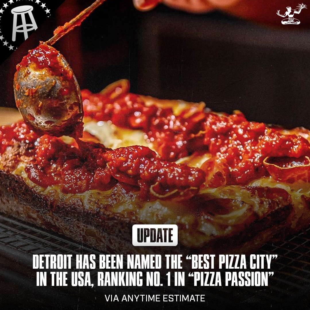 Barstool Detroit on Twitter "Detroit has been named the "Best Pizza