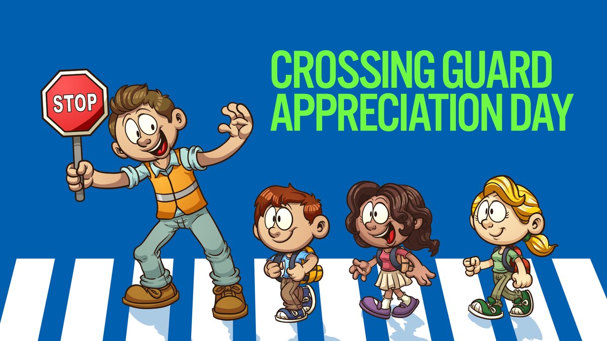 wrdsb's tweet photo. Tomorrow (March 23) is Crossing Guard Appreciation Day! Please give a warm THANK YOU to your neighbourhood crossing guard and tell them just how much you appreciate them. No matter the weather, they are there each day to keep our students and families safe! #LoveMyGuard @STSWR https://t.co/82Gmarjcwx