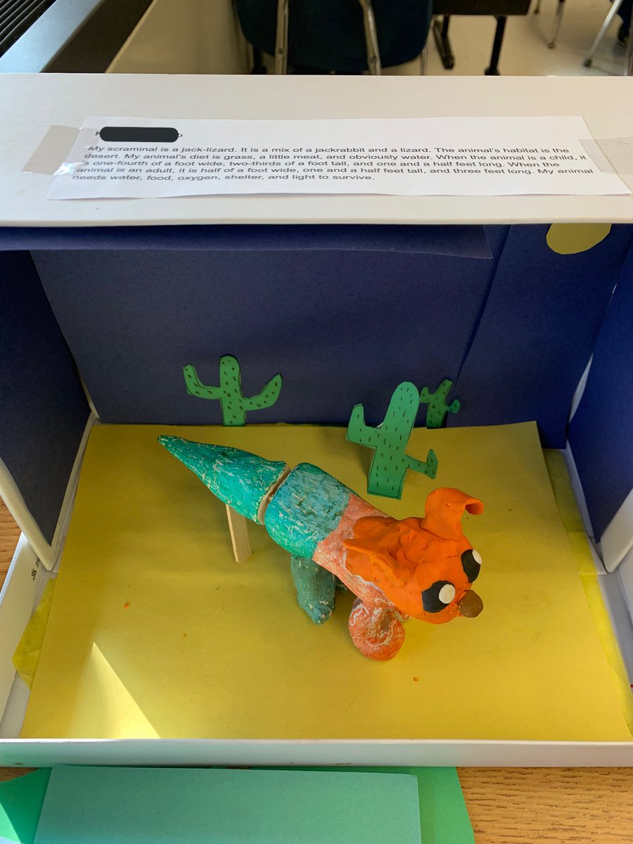 This unit’s STEM Challenge: design habitats for newly discovered animals, while using all that we learned about survival and adaptations ✅