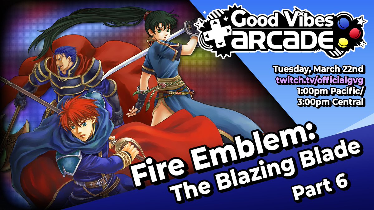GVGOfficial's tweet photo. Brandon and Daniel are back with chapter 14 of Fire Emblem: The Blazing Blade! Get in here: https://t.co/jtpvb9hvcD https://t.co/JBCisCsln8