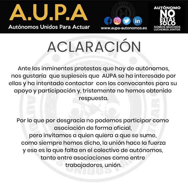 Nota aclaratoria ‼️‼️ Sobre las protestas que se van a llevar acabó está semana.
A cualquier duda estamos a vuestra disposición.