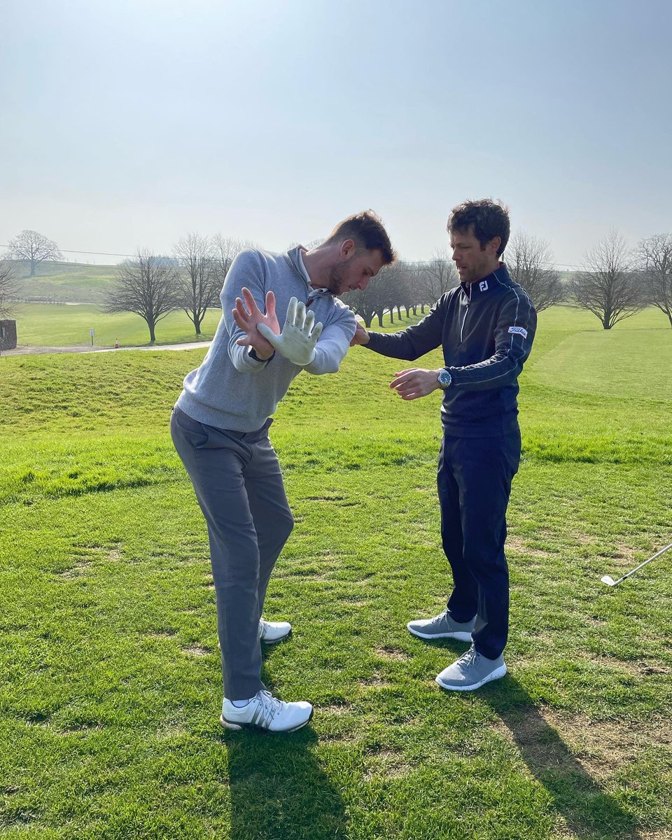 Great day learning from a true gent and golfing legend today ….. cheers Mark 🙌🏼👍 <a href="/Bull3DAcademy/">Bull3D Golf Academy</a> <a href="/niallpowell07/">Nigel 🇾🇪</a> #thsg #golf