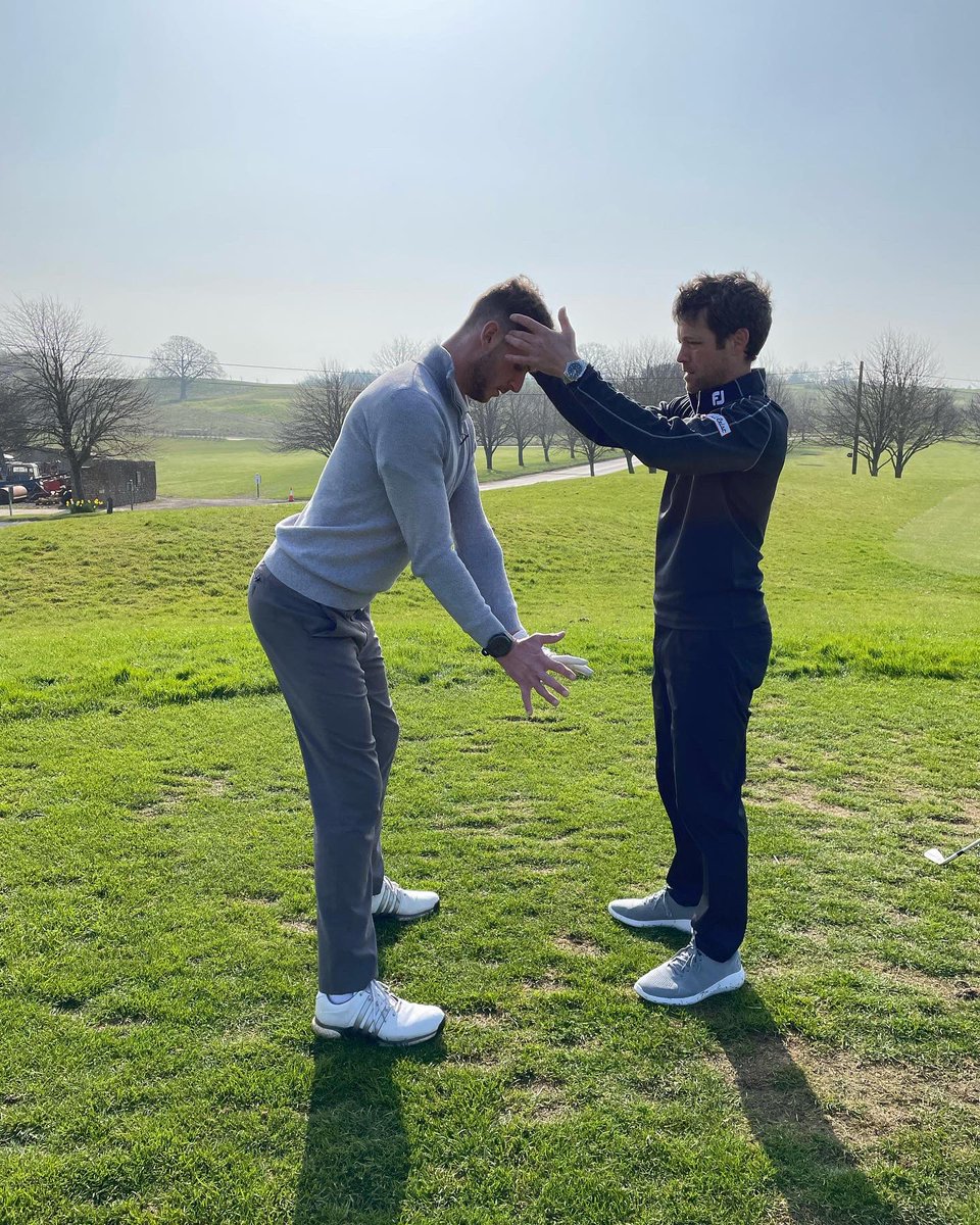 timhallpga's tweet photo. Great day learning from a true gent and golfing legend today ….. cheers Mark 🙌🏼👍 @Bull3DAcademy @niallpowell07 #thsg #golf https://t.co/dcV6F7K1uD