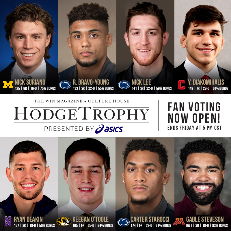 MizzouWrestling's tweet photo. Hey, #Mizzou Nation, let's make Keegan O'Toole Missouri's 𝘁𝗵𝗶𝗿𝗱 Dan Hodge Award winner‼️

Voting goes until Friday at 5 p.m. CT ⬇️⬇️⬇️

@KeeganOtoole x #TigerStyle