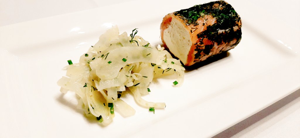 ChrisPennycott's tweet image. CCF day yesterday included these black pudding scotch eggs and this salmon and herb roulade with a fennel lemon salad. The day was finished off with this simple and delicious sticky toffee pudding.Great team!!!! #croudpleaser @AndyRidewood @SodexoFoodDevUK @IndiesSodexo