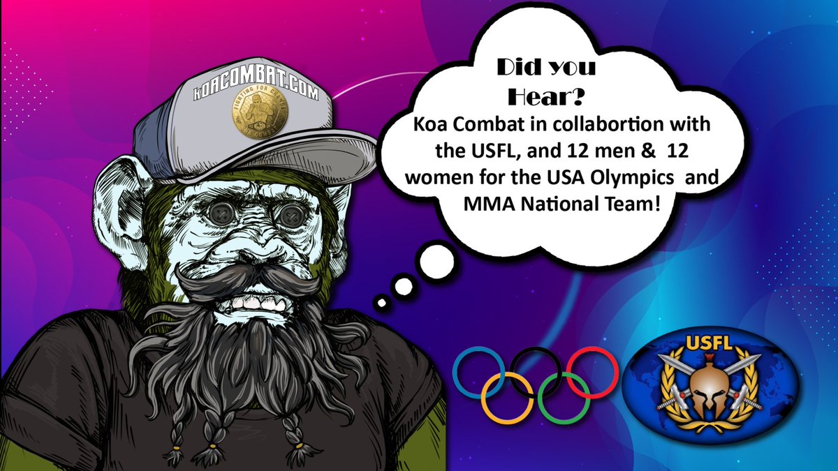 KOACOMBAT 'TNR'
PROUD SPONSOR OF THE USA TEAM MMA, NATIONAL,  PAN AM, OLYMPIC, WHAT A GREAT OPPORTUNITY TO TAKE THIS MOVEMENT TO THE WORLD STAGE!!! @USFL @joestevenson @Screwdriverx2 @danhendo @DiegoSanchezUFC @LongBeardMcGee @panamgames
@USATODAY @Olympics @LBank_Exchange