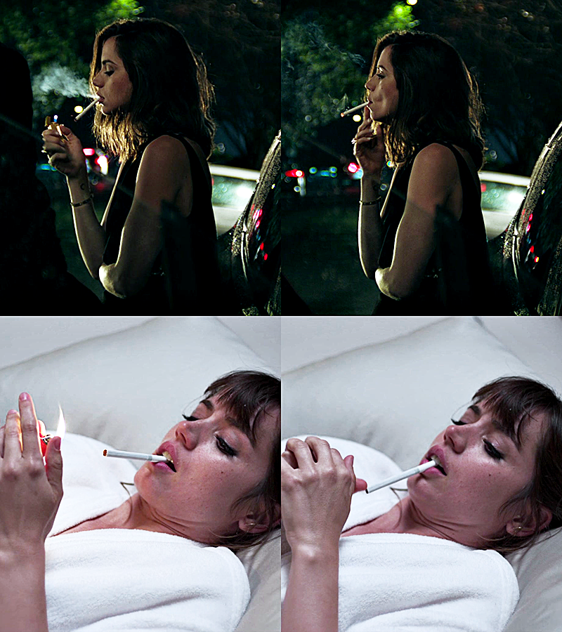 ana de armas smoking in film