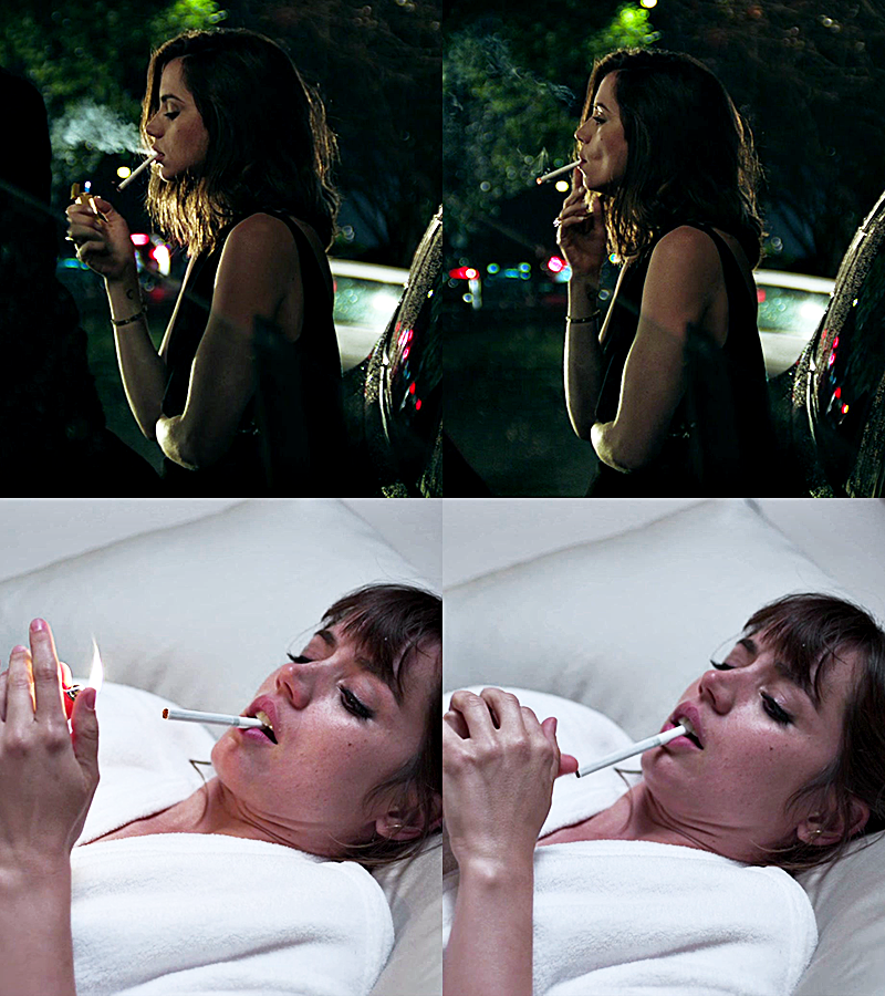 ana de armas smoking in film.