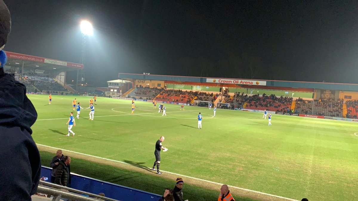 Change of scenery tonight! Watching the mighty Stags at Rochdale! #UpTheStags 🟡🔵