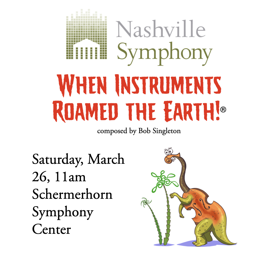 BSingletonMusic's tweet image. See it this Saturday! I'll be there with @nashvillesymph having the legal limit of family fun in the Schermerhorn! 11am start, finished by noon. World class musicians in a world class hall, making you laugh until you blow snot bubbles. Come say "hi"!