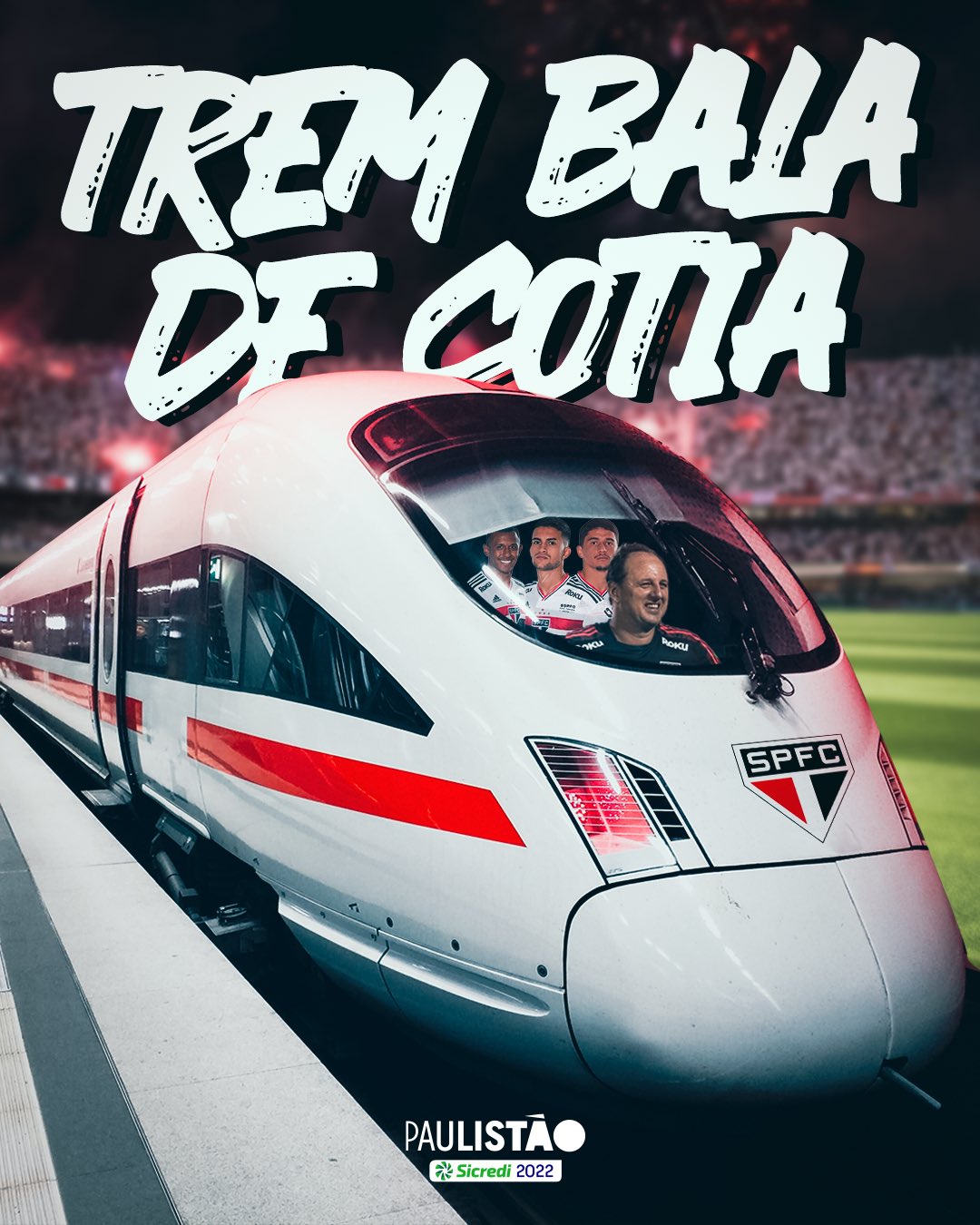 O Trem bala 🚂 de cotia 💥 Se liga as fotos e os vídeos da caminhada do jogo  de hoje. A Torcida que conduz o Time