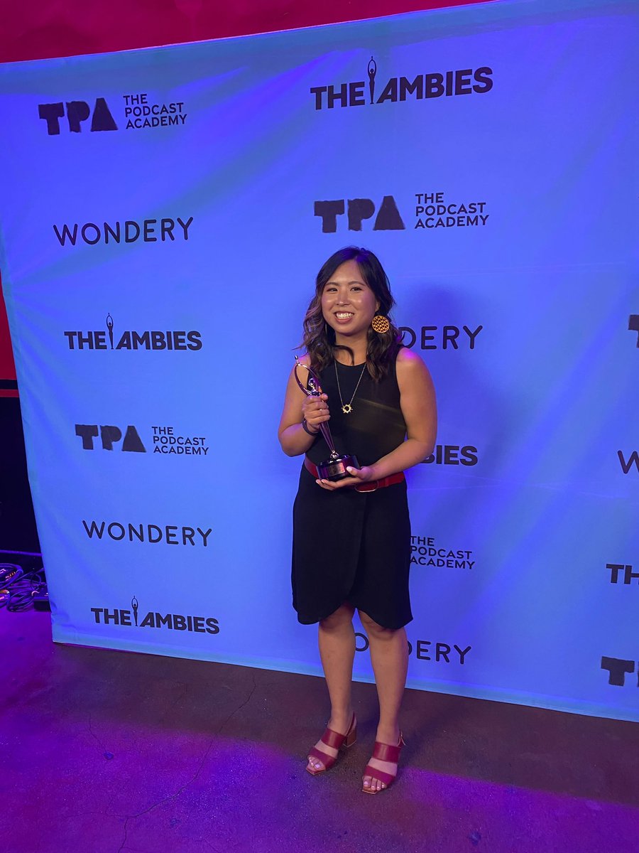 Uh we #OverheardNatGeo won the science podcast category - I don't know if you can tell but my brain exploded. Grateful to be representing <a href="/NatGeo/">National Geographic</a> and to be working on this beautiful podcast about human exploration