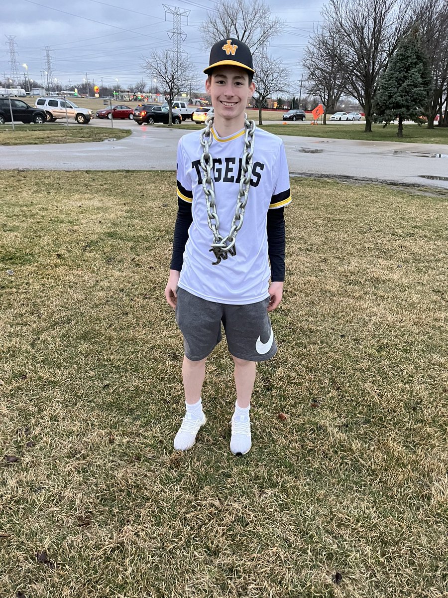 jtwestbaseball's tweet photo. Joliet West 16 
Wilmington 4   Owen Young 3 RBI and Preston Vowell and Matt Modzelewski each had 2 RBI.  Sean Dube gets his 1st Varsity win going 2 inning in relief and striking out 4!  Tigers are 2-2!  #nopudding https://t.co/52idMnE085