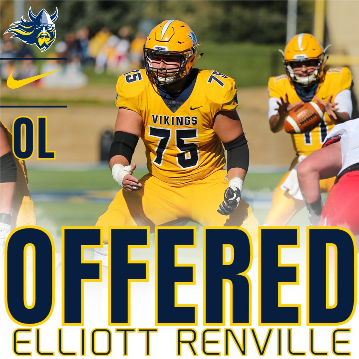 ElliottRenville's tweet photo. Had a great experience at the Augustana junior day! I am happy to announce that I got my first offer from @AugieFB!! Thank you @coachscholten and @CoachOJ_ https://t.co/0OCkPoYJmi