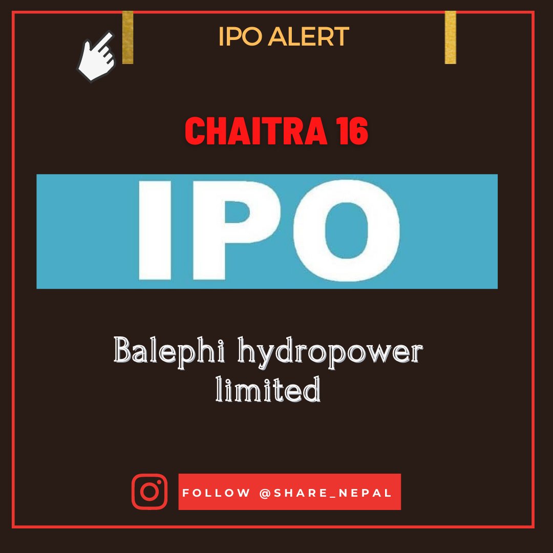 ShareNepal1's tweet photo. #iponepal #Balephi #upcomingipo https://t.co/j1gvhiieiJ