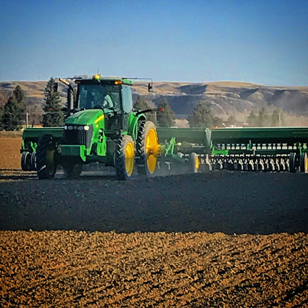Spent #NationalAgDay in Northern Montana doing on farm visits helping growers with their crop planner and setting up jobs in #FarmCommand before spring planting underway