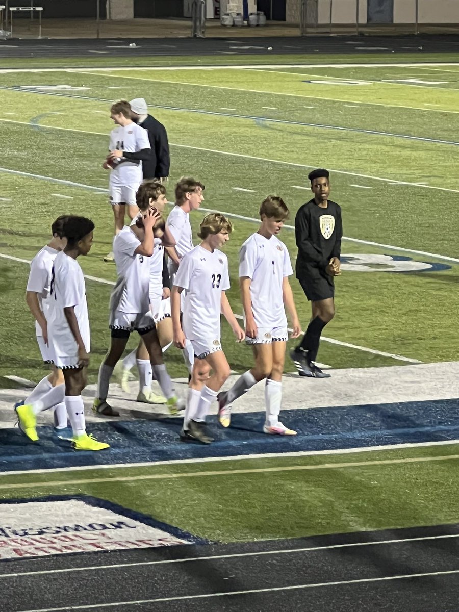 BCHSMENSSOCCER's tweet photo. Saints tie the Arlington Tigers 1-1. Coleman Loving #23 with an amazing goal! https://t.co/2cicGNH5dH