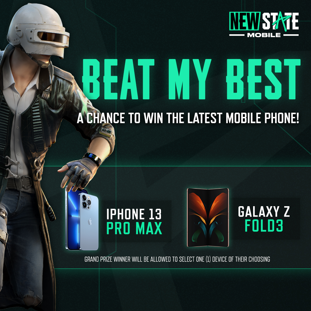 The7WG's tweet photo. Can you BEAT MY BEST in BR: Extreme New State Mobile!
https://t.co/YrQy8oX0Nm
Enter the GIVEAWAY for a chance at WINNING an iPhone 13 Pro Max or Galaxy Z FOLD3 there is many ways you can enter to WIN!
#BeatMyBest ends March 30 make sure you enter!
#brextreme #ad https://t.co/BflJ0IPeme
