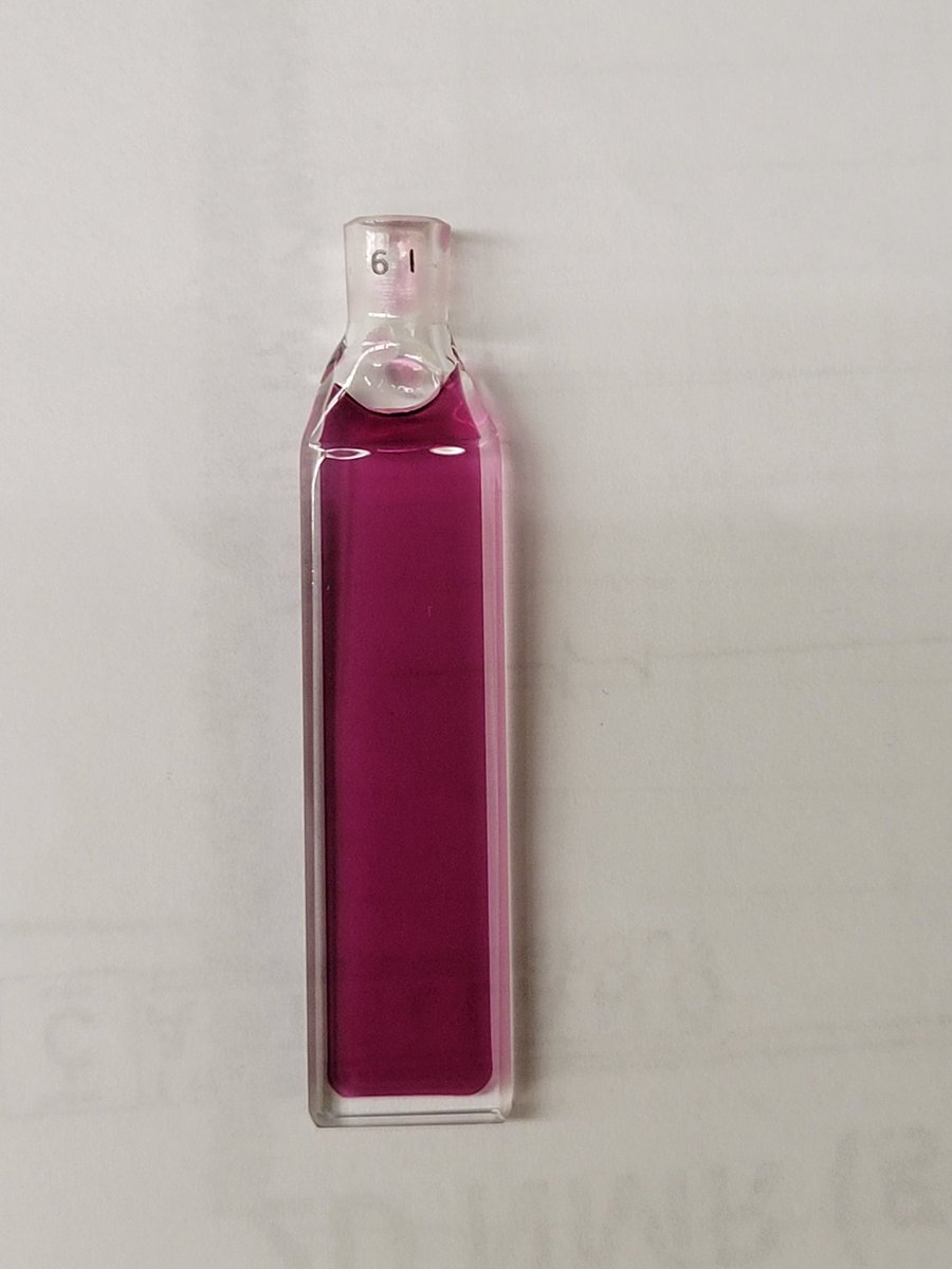 The thinnest cuvette I have ever used!
1 mm cuvette for high concentration experiment😆