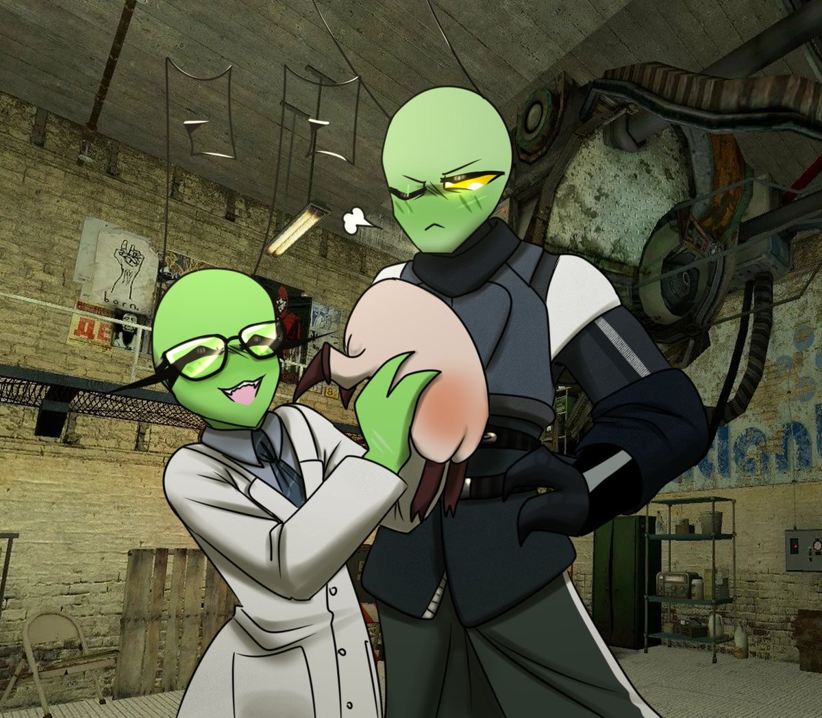 Ayo, drop this critter
#InvaderZim #iz_oc #InvaderZim_oc #half_life #halflife #hl