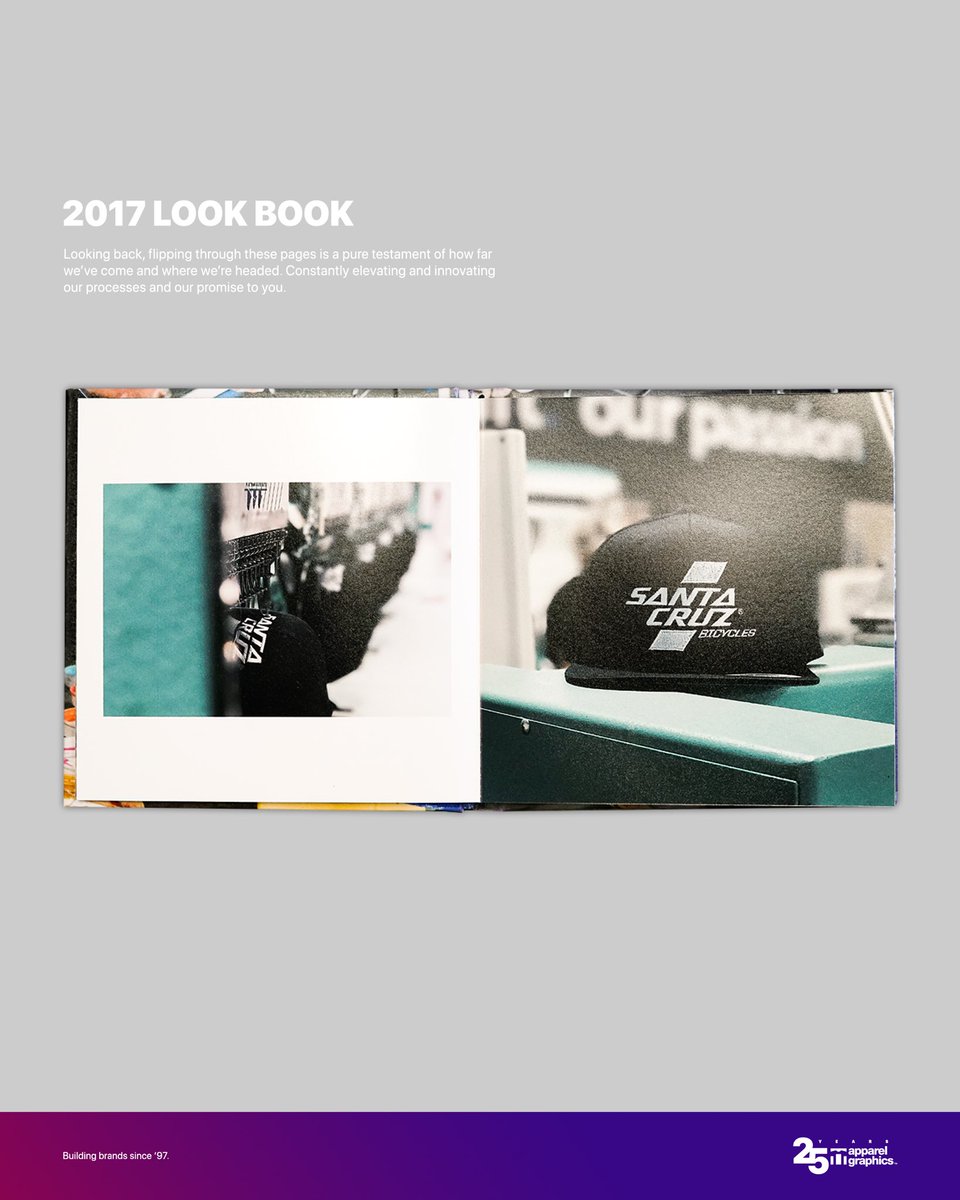 apparelgraphics's tweet image. Looking back, flipping through these pages is a pure testament of how far we’ve come and where we’re headed. Constantly elevating and innovating our processes and our promise to you.