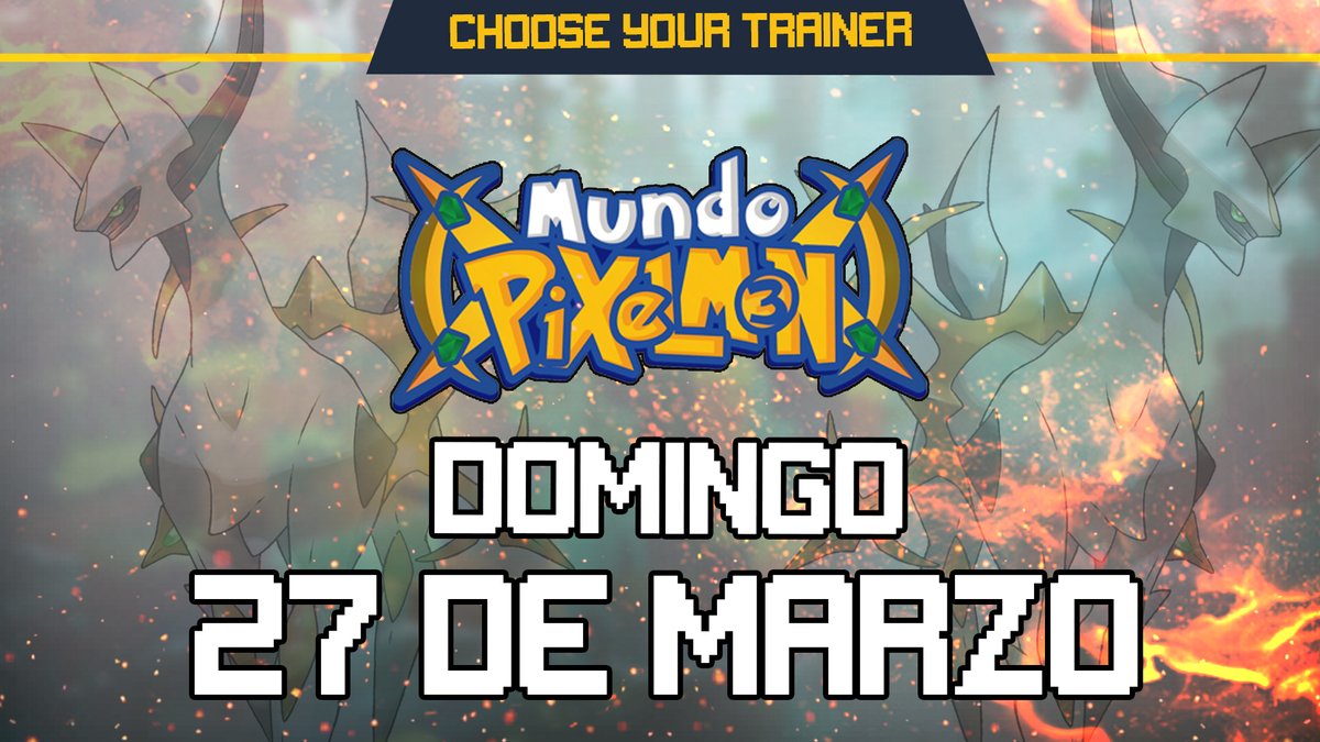 ¡DOMINGO 27 de MARZO INICIARÁ MUNDO PIXELMON 3!

No vais a estar preparados para todo lo que se viene, todos atentos a ESTE domingo.