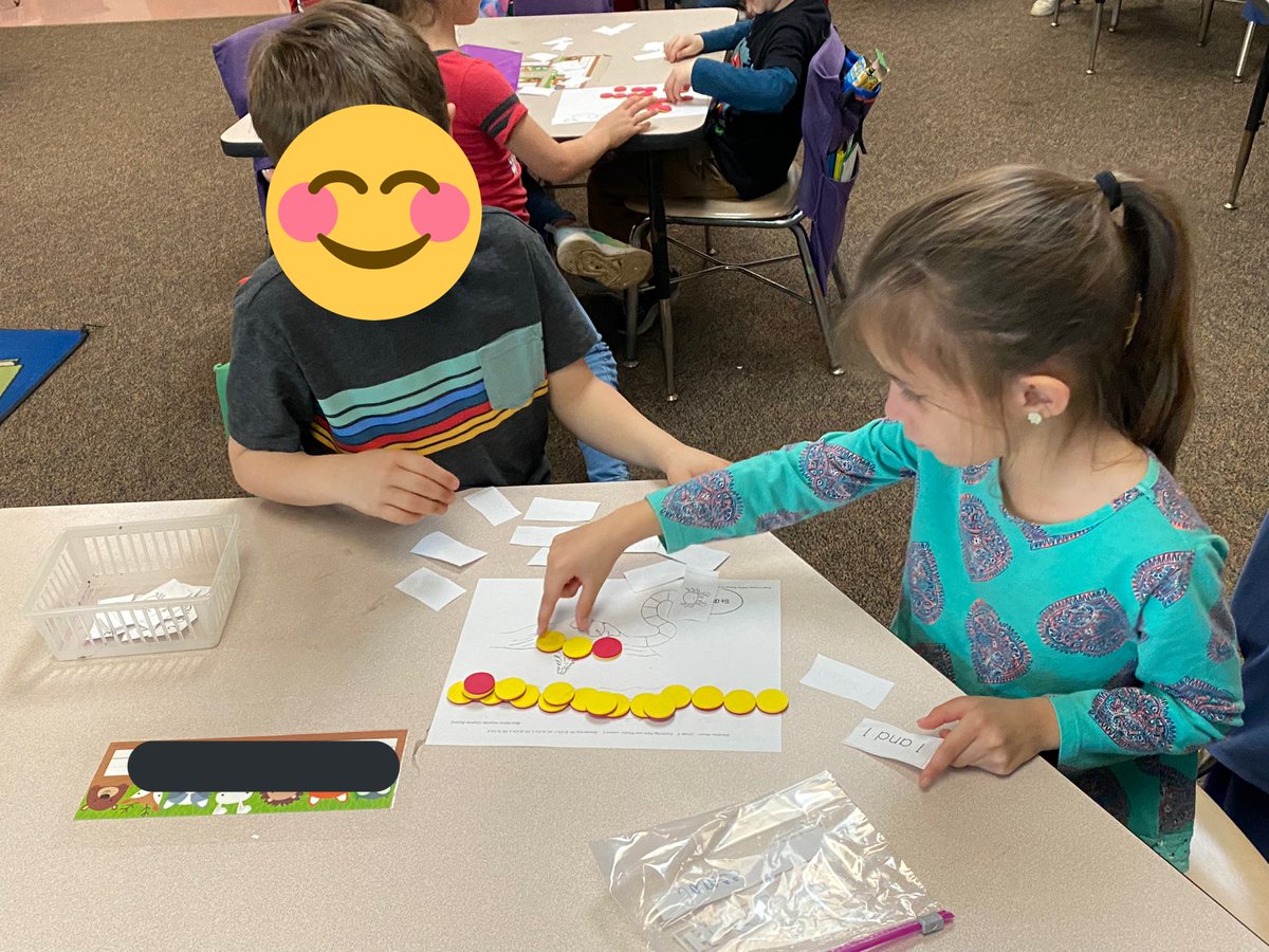 AngelaRanous's tweet photo. Our Kinders practiced partners of 5 through story problems and a game applying critical thinking skills. @OtterBias @JoTysor @oakgrovees #itsbetterinthegrove https://t.co/Sk4fAHoJ9T