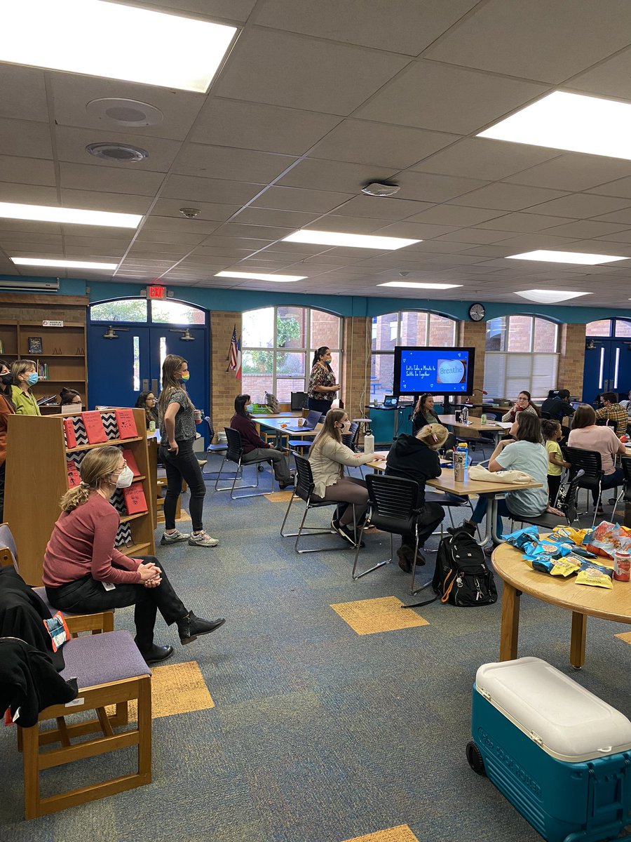 <a href="/AISDMTSS/">AISDMTSS</a> is here at <a href="/MMSEagles/">Martin Middle School</a> checking in with our faculty and staff, providing healthy snacks and reconnecting us with our wellbeing! Thank you all for your support! <a href="/AisdMiddle/">AISD Middle Schools Office</a> <a href="/WeAreAISD/">Austin ISD Office of Talent Strategy</a> <a href="/AustinISD/">Austin ISD</a> #eaglepride