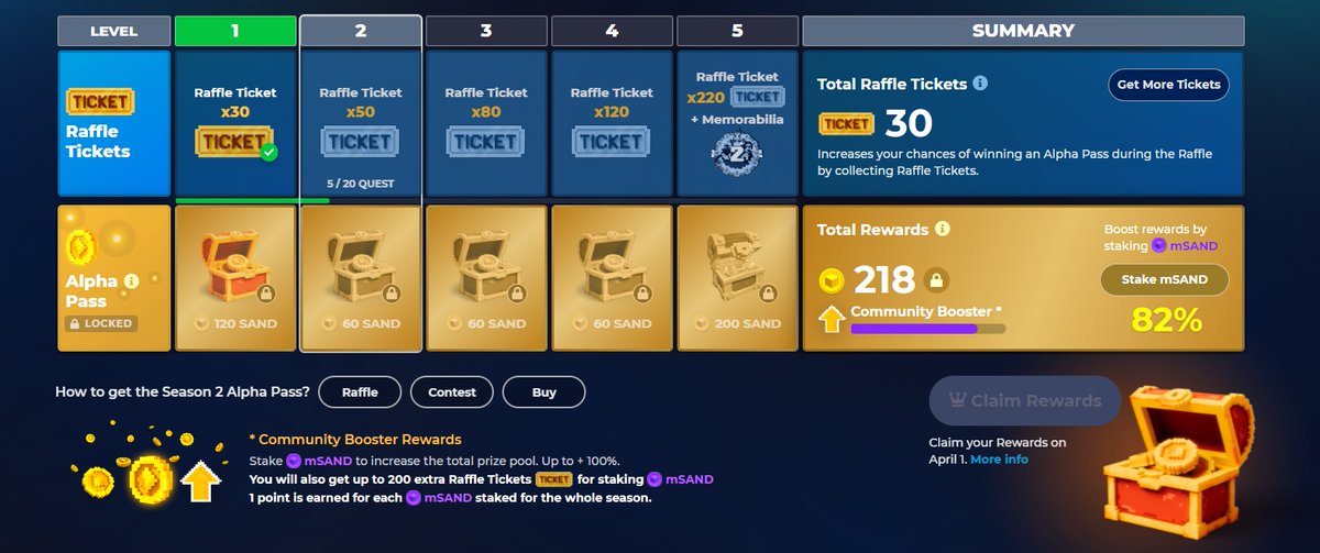William66680608's tweet photo. @TheSandboxGame I just participated in the daily #SandboxAlphaS2Contest for a chance to earn up to 1,000 $SAND! Starting March 22 - Ticket Day. Check out my screenshot below!
👇 #SandboxAlphaS2 https://t.co/NNkZ1WhdlT