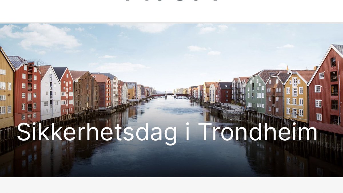 Velkommen til Trondheim!

Ved å melde deg på årets sikkerhetsdag, kan du allerede nå se frem til en dag med følgende:

atea.no/arrangementer/…

<a href="/iveman7/">Are Aune</a> <a href="/ByeNseth/">Mats Bye Tønseth</a> <a href="/SevaldLund/">Sevald Lund</a> <a href="/zarjazzer/">Zarjazz</a> <a href="/StianSaet/">Stian Sætran</a> <a href="/HjulstadRolf/">Rolf Erik Hjulstad</a> <a href="/SvensliAne/">Ane Svensli</a> <a href="/AudunRisberg/">Audun Risberg</a> <a href="/RoarStorm/">Roar Storm</a> <a href="/VegardKjer/">Vegard</a> @EASkjold