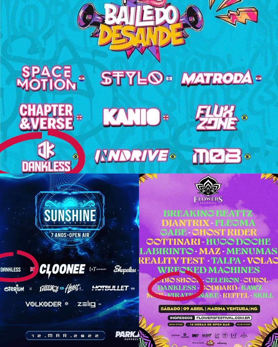 Foram muitos anos de correria pra estar no line up com esses artistas ! Colhendo o que plantamos lá atrás e agora chegou nosso momento ! ❤️