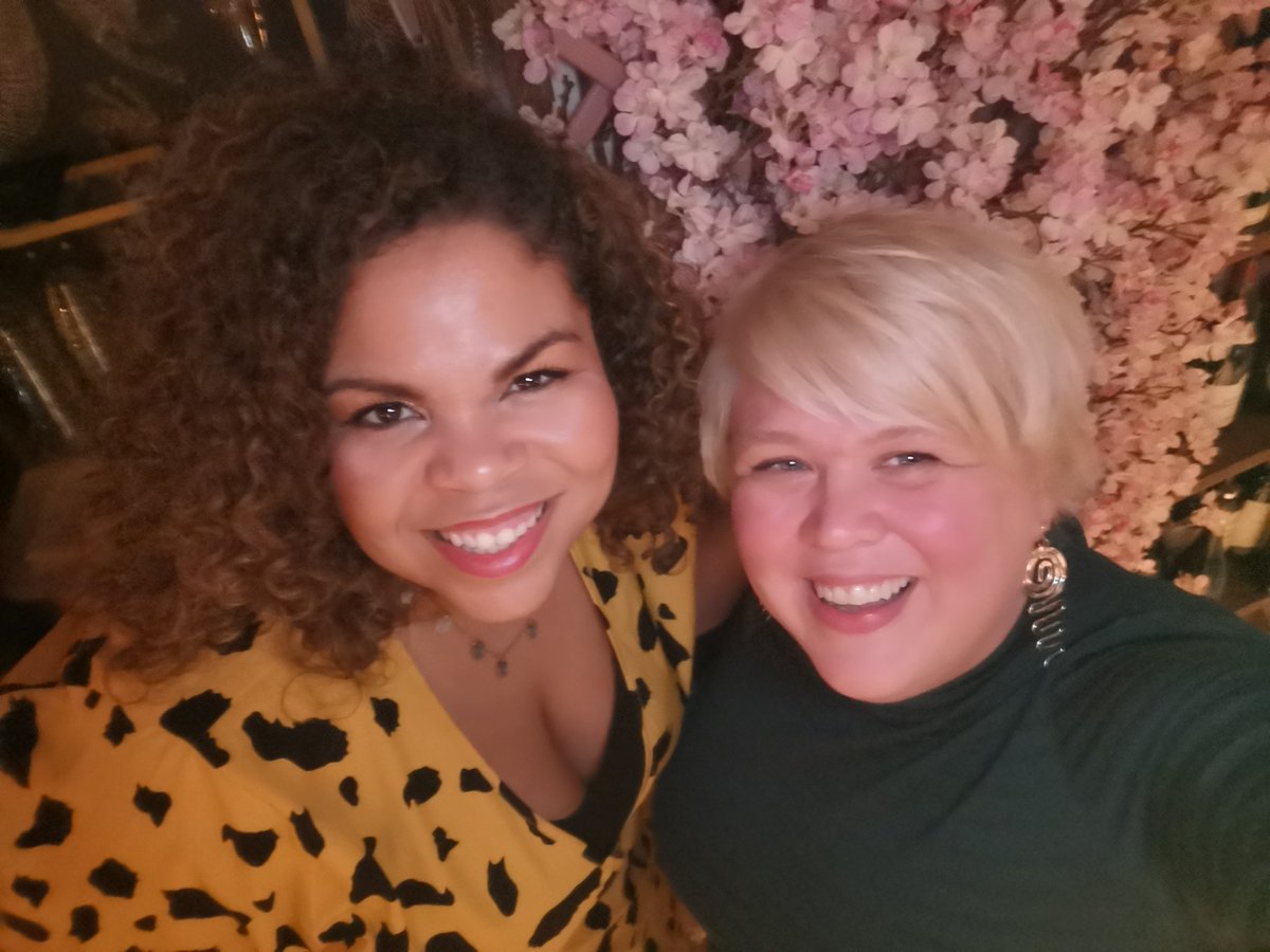A lovely evening of feminist organizing (read: plotting) with the fabulous @fatimdiarra. We both serve on the board of the <a href="/EuropeanWomen/">European Women's Lobby</a>, whose work is of vital importance to guarantee human rights and democracy, in a continent buffeted by winds of increasing intolerance.