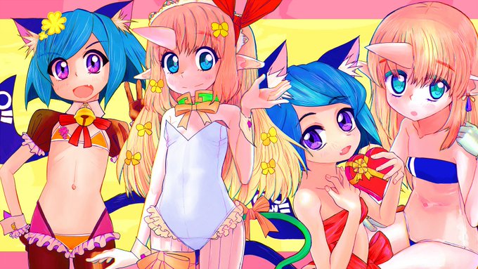 おはようございます
朝はせくしーちびきりんで自作絵壁紙
(Full_HD(1920*1080)で作ったけどツイッターだと縮小されちゃうかも><) 