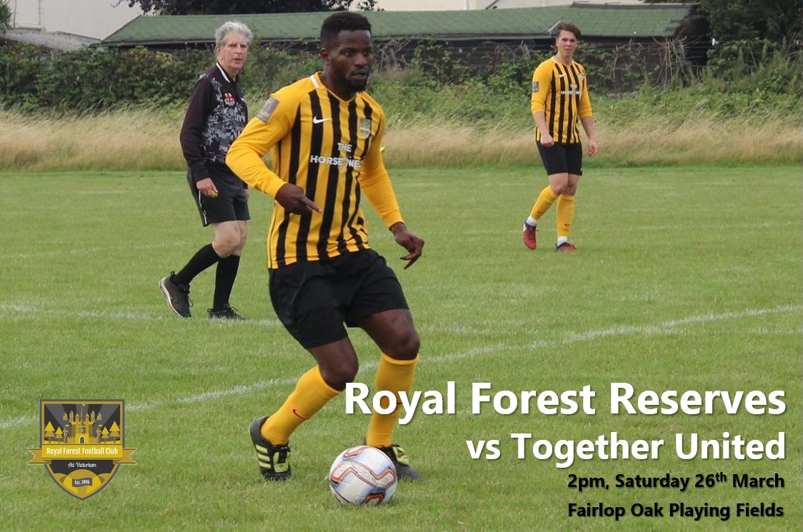 After a week off, we’re back in action at home vs <a href="/Togetherunite12/">Together united fc</a> 🌳 

We'll be looking for a better result than the last time we met ⚽

3 games left, time to finish the season strong! 💪 

🆚 <a href="/Togetherunite12/">Together united fc</a>
🕑 2pm
🏟 Fairlop 
🏆 <a href="/EssexAllianceFL/">Essex Alliance FL</a> Div 3

#COYF #AllTreesArentWe