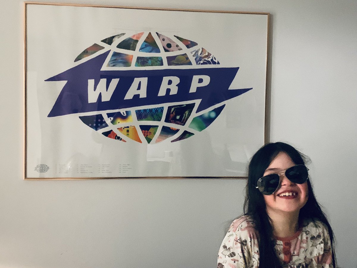 Castmana1's tweet photo. @WarpRecords start them young. https://t.co/swjMHqEd27