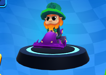 yograterol's tweet image. Yes, too late, but we still are in St. Patrick's month... #Elon, our Irish driver. #Kart #Game #CYT #Coinary
