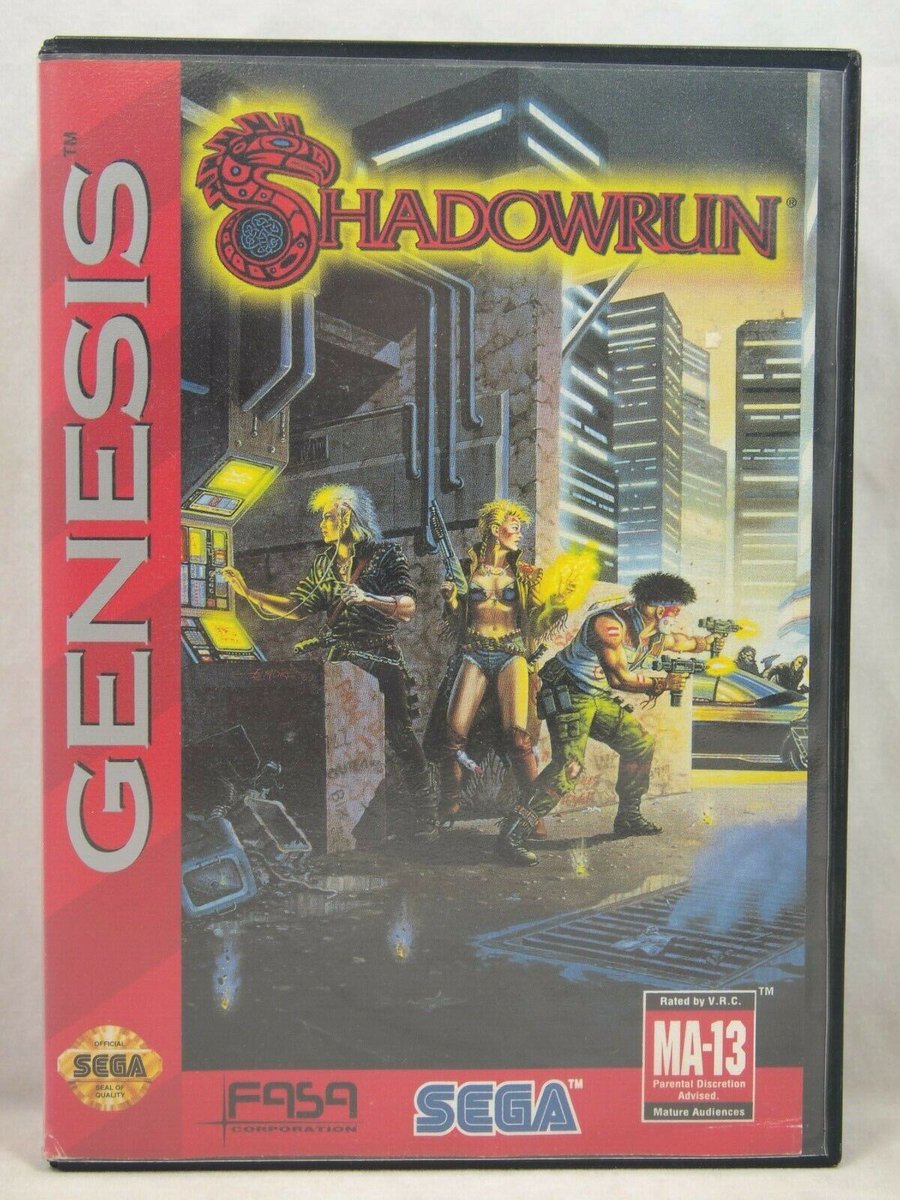 PosterPackrat's tweet photo. Shadowrun #002 Saber Graphics licensed poster (1989)

#VideoGamePoster #ゲームポスター #Cyberpunk #RetroGaming #SEGA #Genesis #SegaGenesis #MegaDrive #SegaMegaDrive #FASA #FasaGames #Shadowrun https://t.co/M6jxl04cN5