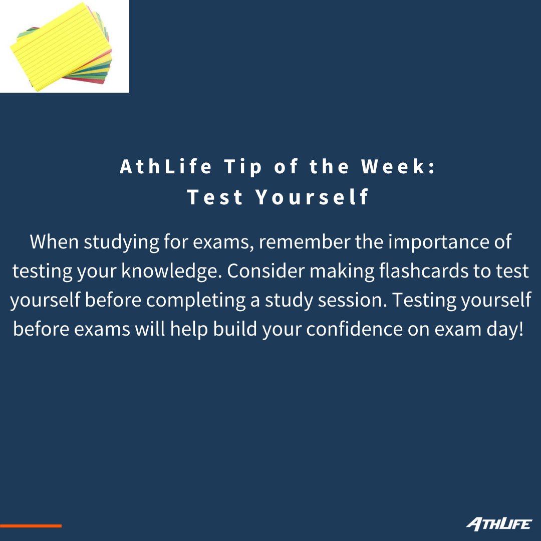 #athlifetipoftheweek #studytips