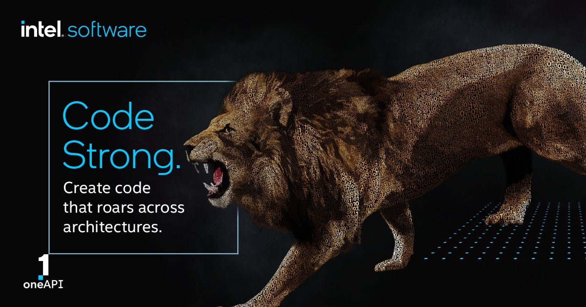 Create #code that roars across architectures with #oneAPI toolkit. Discover the essential tools and libraries for developing with confidence here. intel.ly/3I7QWCa
