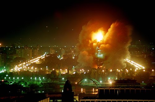 В ночь с 23 на 24 марта 1999года войска НАТО начали бомбардировку Югославии