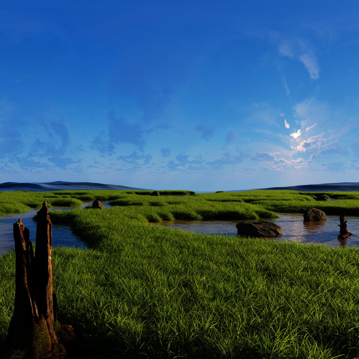 mucha_art's tweet photo. New! Made this today in #Cinema4D, #redshift and utilized some quixel megascans assets #design #nature #scene #grass #water #art #3dmodeling https://t.co/JEQr1selHk