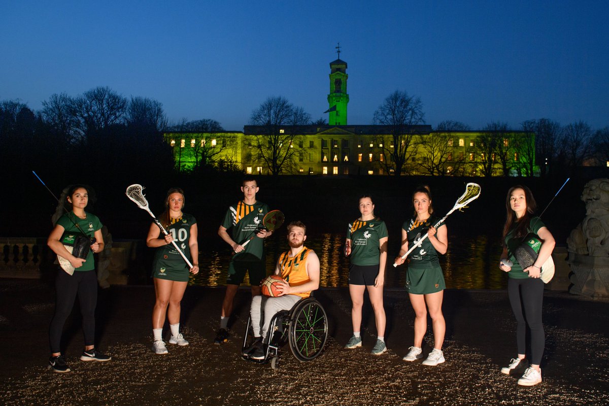 Tonight our iconic Trent Building at <a href="/UniofNottingham/">Uni of Nottingham #WeAreUoN</a> will light the skies of Nottingham #GreenandGold until dawn. 

#WeAreUoN // 💚💛
