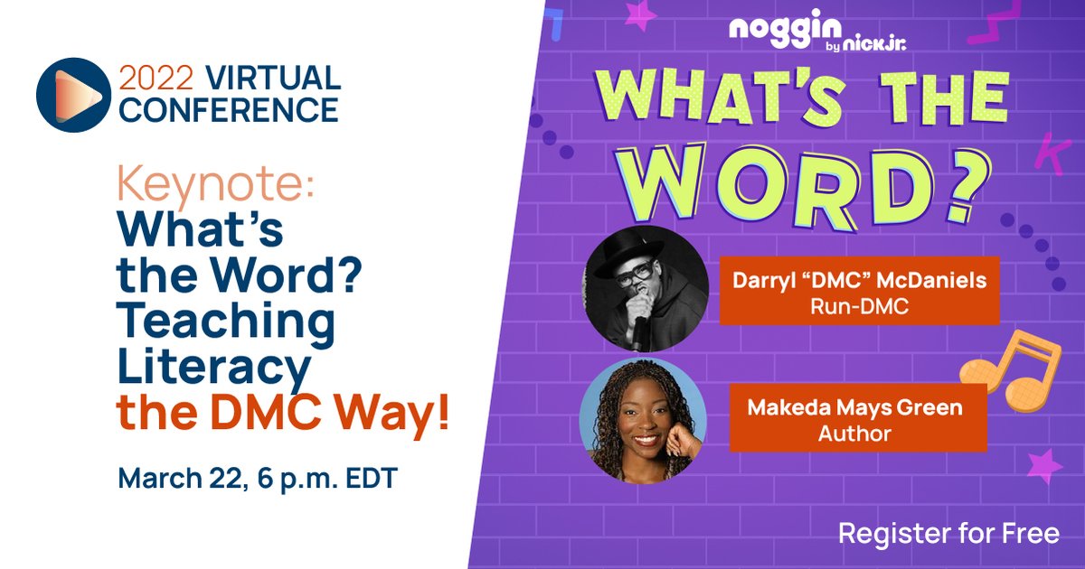 sharemylesson's tweet image. Keynote starting now 🎵 What's the Word? Teaching Literacy the DMC Way! 🎶 with @THEKINGDMC @MakedaMaysGreen @NOGGINKids and @rweingarten @AFTunion! Register here sharemylesson.com/webinars/keyno…